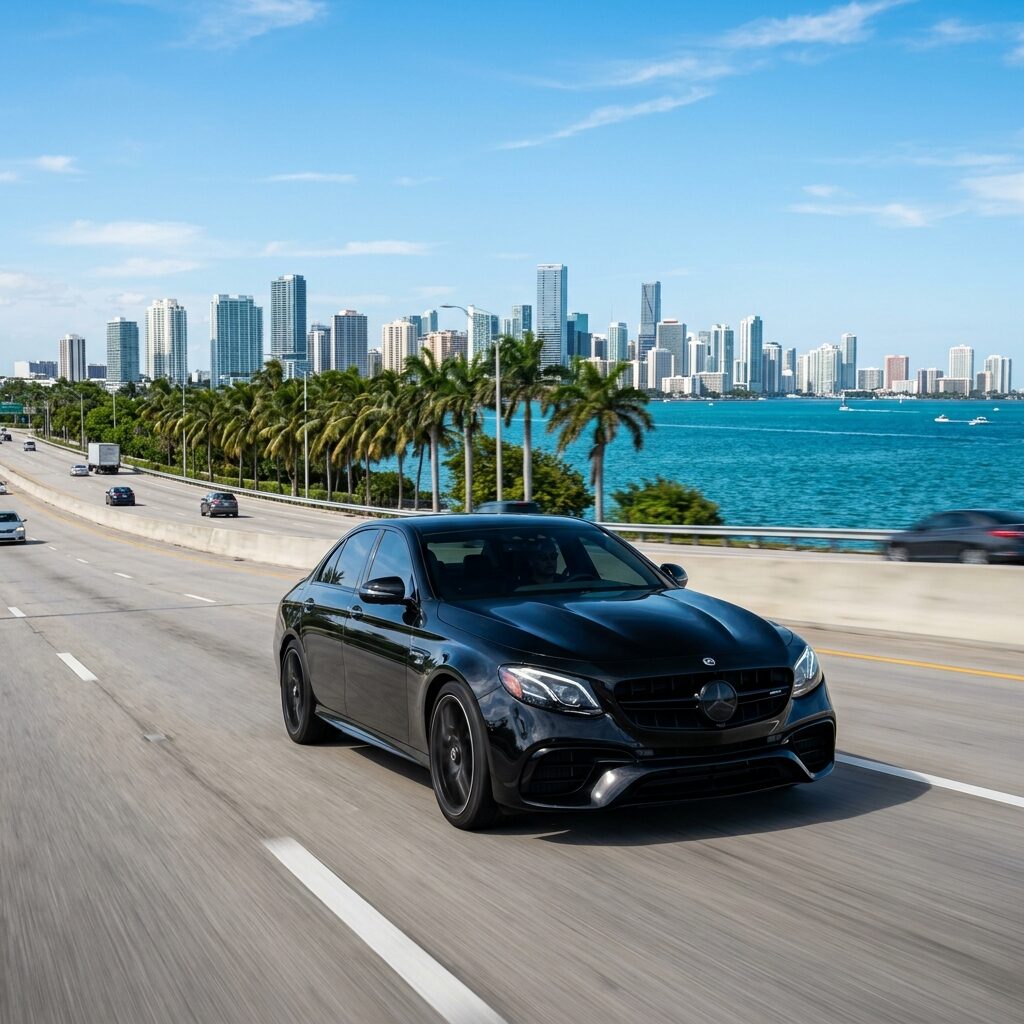 Mercedes-Benz для индивидуальных уроков вождения с Ильёй Чаплыгиным в Майами